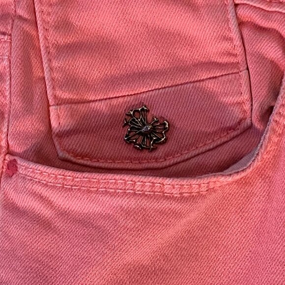 Maison Scotch La Parisienne Pink Jeans Women Sz 28 Cotton Blend Slim Fit Stretch - Picture 2 of 14